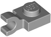 Plate Special 1 x 1 with Clip Horizontal [Thick U Clip] in Light Bluish Gray