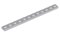 Plate 1 x 12 in Light Bluish Gray