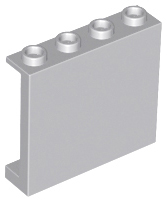 Panel 1 x 4 x 3 [Side Supports / Hollow Studs] in Light Bluish Gray