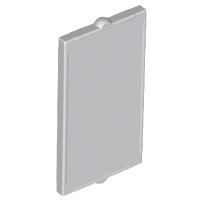 Glass for Window 1 x 2 x 3 Flat Front in Light Bluish Gray