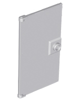 Door 1 x 4 x 6 Smooth with Chamfered Handle Plinth in Light Bluish Gray