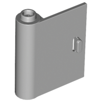 Door 1 x 3 x 3 Left - Open Between Top and Bottom Hinge in Light Bluish Gray