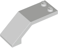 Windscreen 5 x 2 x 1 2/3 in Light Bluish Gray