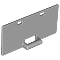 Duplo Container Box 2 x 4 x 2 Door with Handle in Light Bluish Gray