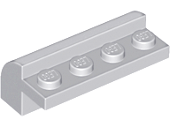 Brick Curved 2 x 4 x 1 1/3 in Light Bluish Gray