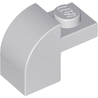 Brick Curved 1 x 2 x 1 1/3 with Curved Top in Light Bluish Gray