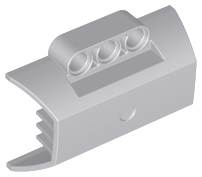 Technic Engine Block Half / Side Intake Panel in Light Bluish Gray