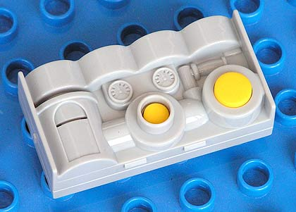 Duplo Sound Effects Brick 2 x 4 with Water and Pump Sounds in Light Bluish Gray