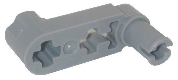 Technic Beam 3 x 0.5 Liftarm with Boss and Blocked, Squared Pin Hole in Light Bluish Gray