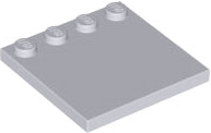 Plate Special 4 x 4, Studs on One Edge Plain] in Light Bluish Gray