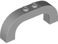 Brick Arch 1 x 6 x 2 Curved Top in Light Bluish Gray