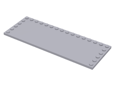 Plate Special 6 x 16, Studs on 3 Edges in Light Bluish Gray
