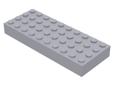 Brick 4 x 10 in Light Bluish Gray