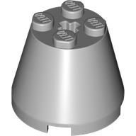 Cone 3 x 3 x 2 in Light Bluish Gray
