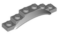 Wheel Arch, Mudguard, 1 1/2 x 6 x 1 [Arch Extended] in Light Bluish Gray