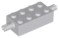 Brick Special 2 x 4 with Pins in Light Bluish Gray