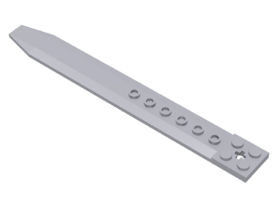Plate Special 2 x 16 with Angled Side Extensions and Hole (Rotor Blade) in Light Bluish Gray