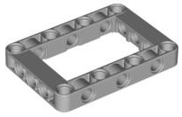 Technic Beam Frame 5 x 7 with 3 x 5 Opening Thick in Light Bluish Gray