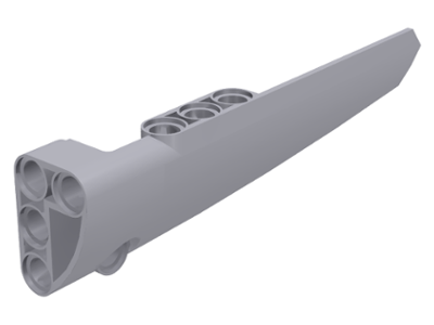 Technic Panel Fairing #6 Long Smooth, Side B in Light Bluish Gray