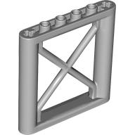 Support 1 x 6 x 5 Girder Rectangular in Light Bluish Gray