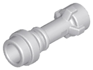 Weapon Lightsaber Hilt with Bottom Ring in Light Bluish Gray