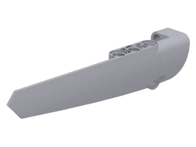 Technic Panel Fairing #5 Long Smooth, Side A in Light Bluish Gray
