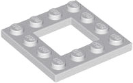 Plate Special 4 x 4 with 2 x 2 Opening in Light Bluish Gray