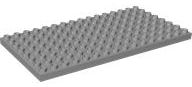 Duplo Plate 8 x 16 in Light Bluish Gray