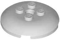 Dish 4 x 4 with 4 Studs in Light Bluish Gray