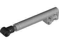 Technic Shock Absorber 11L with Internal Spring, Black Top in Light Bluish Gray