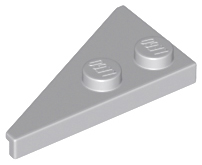Wedge Plate 2 x 4 27° Right in Light Bluish Gray