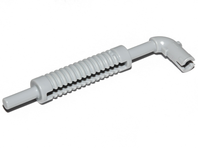 Exhaust Pipe with Technic Pin - Flat End, Squared Hole in Light Bluish Gray