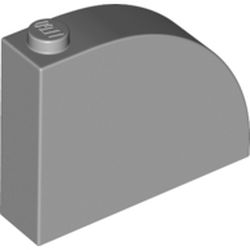 Brick Curved 1 x 4 x 2 2/3 in Light Bluish Gray