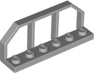 Plate Special 1 x 6 with Train Wagon End Fence in Light Bluish Gray