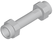Weapon Hilt Symmetric in Light Bluish Gray