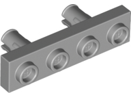 Plate Special 1 x 4 with 2 Bottom Pins in Light Bluish Gray