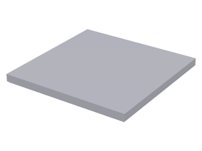 Tile 6 x 6 without Bottom Tubes in Light Bluish Gray