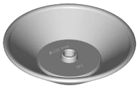 Dish 5 x 5 in Light Bluish Gray