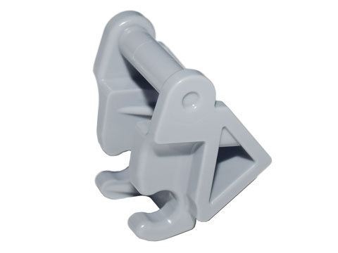 Technic Link Chain with Panel and Center Divider in Light Bluish Gray