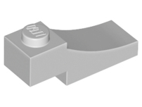 Brick Curved, 3 x 1 with 1/3 Inverted Cutout in Light Bluish Gray