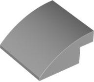 Brick Curved 4 x 4 x 1 2 / 3 in Light Bluish Gray