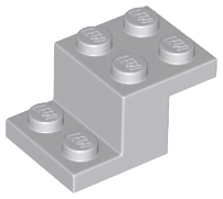Bracket 3 x 2 x 1 1/3 with Bottom Stud Holder in Light Bluish Gray