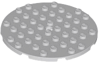 Plate Round 8 x 8 in Light Bluish Gray