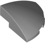 Brick Round Corner, Curved 3 x 3 x 1 Quarter Circle in Light Bluish Gray