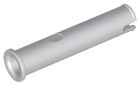 Technic Pin Long 3l with Stop and Hole in Light Bluish Gray