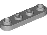 Plate Special 1 x 4 Rounded with 2 Open Studs in Light Bluish Gray