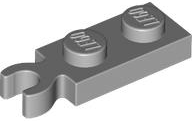 Plate Special 1 x 2 with Clip Vertical on End in Light Bluish Gray