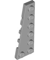Wedge Plate 6 x 2 Left in Light Bluish Gray