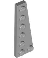 Wedge Plate 6 x 2 Right in Light Bluish Gray