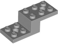Bracket 5 x 2 x 1 1/3 with Bottom Stud Holder in Light Bluish Gray